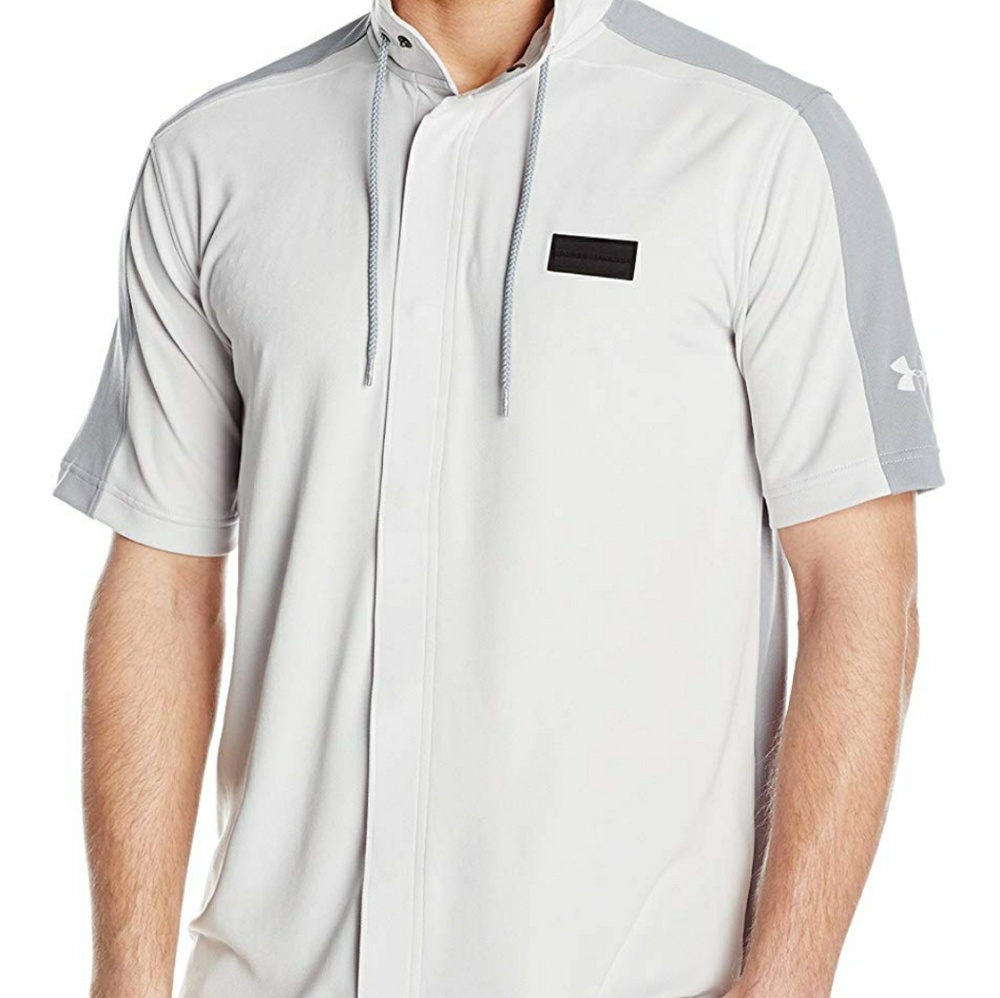 Under Armour Button Front Pursuit Racer Top